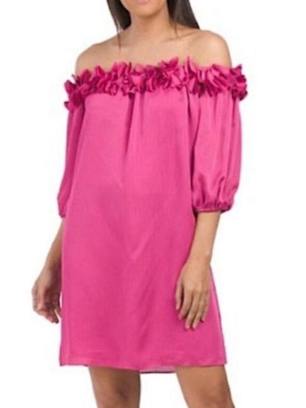 Trina Turk off the shoulder dress